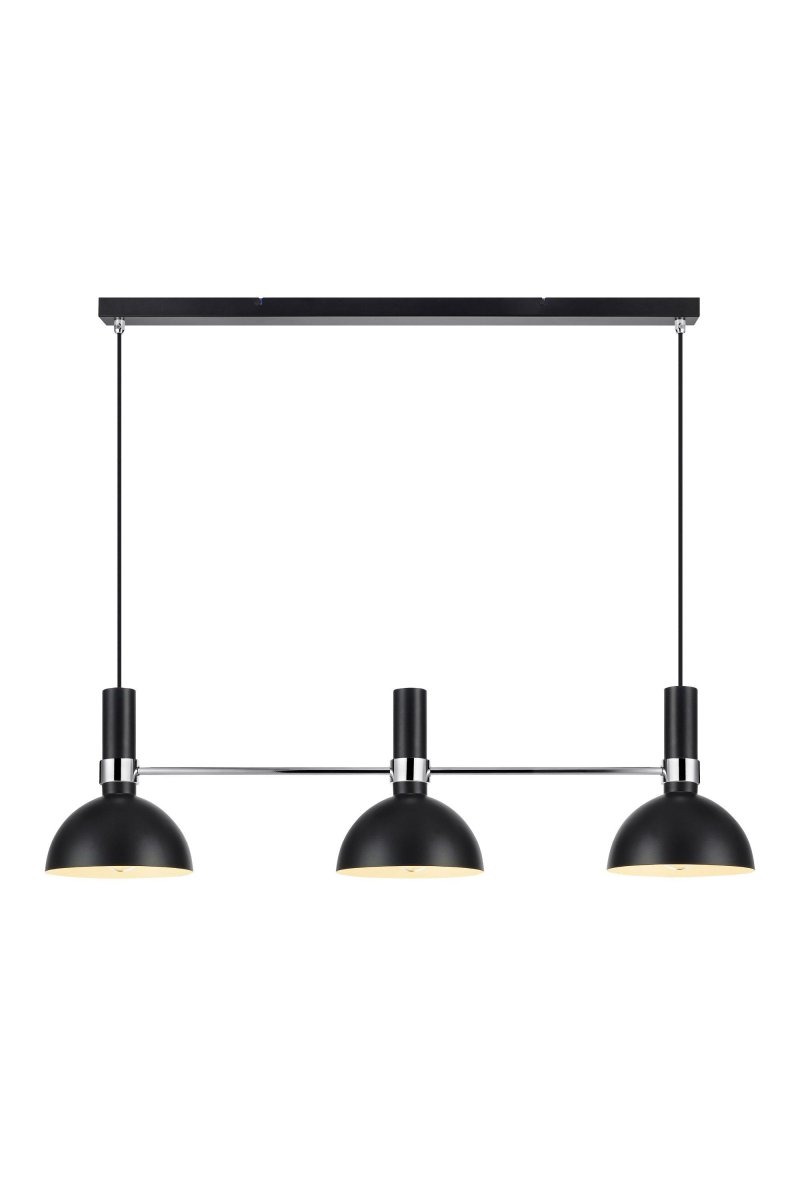 Larry 100cm Schwarz hängelampe Von Markslöjd - Die Deckenleuchte Larry mit drei Schirmen ist ein Klassiker in moderner Ausführung, perfekt für den Küchentisch oder die Kücheninsel.