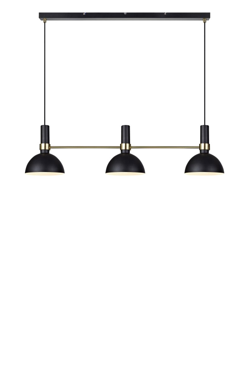 Larry 100cm Schwarz hängelampe Von Markslöjd - Die Deckenleuchte Larry mit drei Schirmen ist ein Klassiker in moderner Ausführung, perfekt für den Küchentisch oder die Kücheninsel.