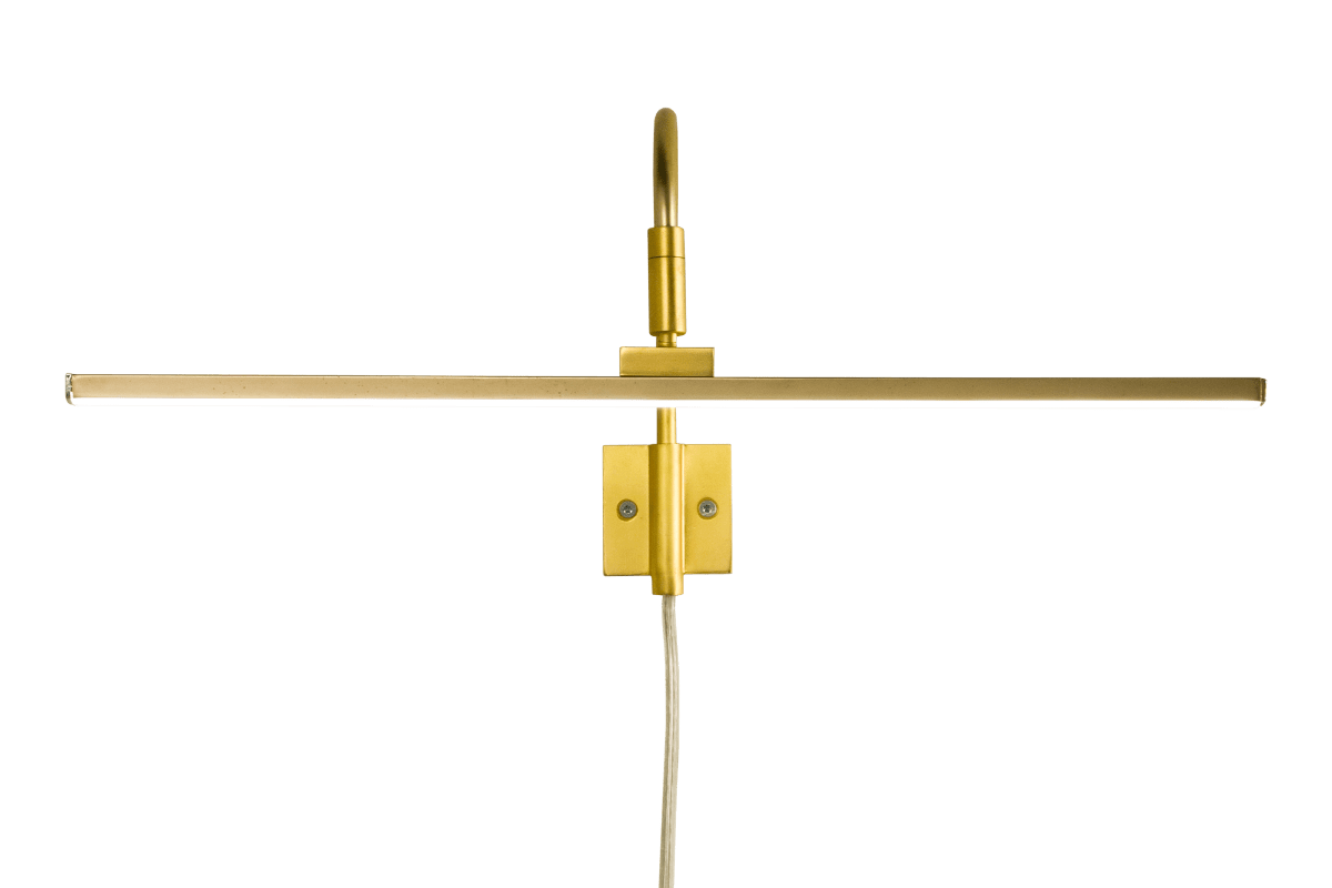 Miro 40cm Gold Von Aneta Lighting - Das integrierte warmweiße LED-Licht leistet 450 Lumen und hat eine Lebensdauer von 50.