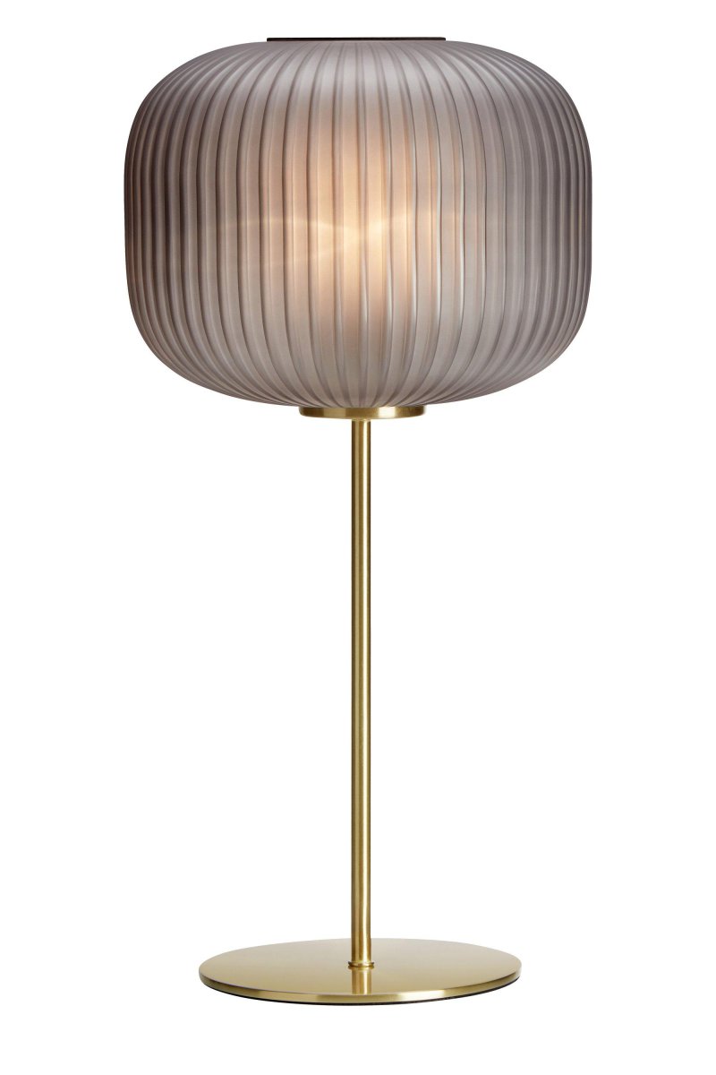 Sober 50cm Rauchfarben tischlampe Von Markslöjd - Dieses Modell verfügt über ein Rauchglas, das ein angenehmes und gemütliches Licht abgibt und sich perfekt dazu eignet, beispielsweise im Flur eine warme Atmosphäre zu schaffen.