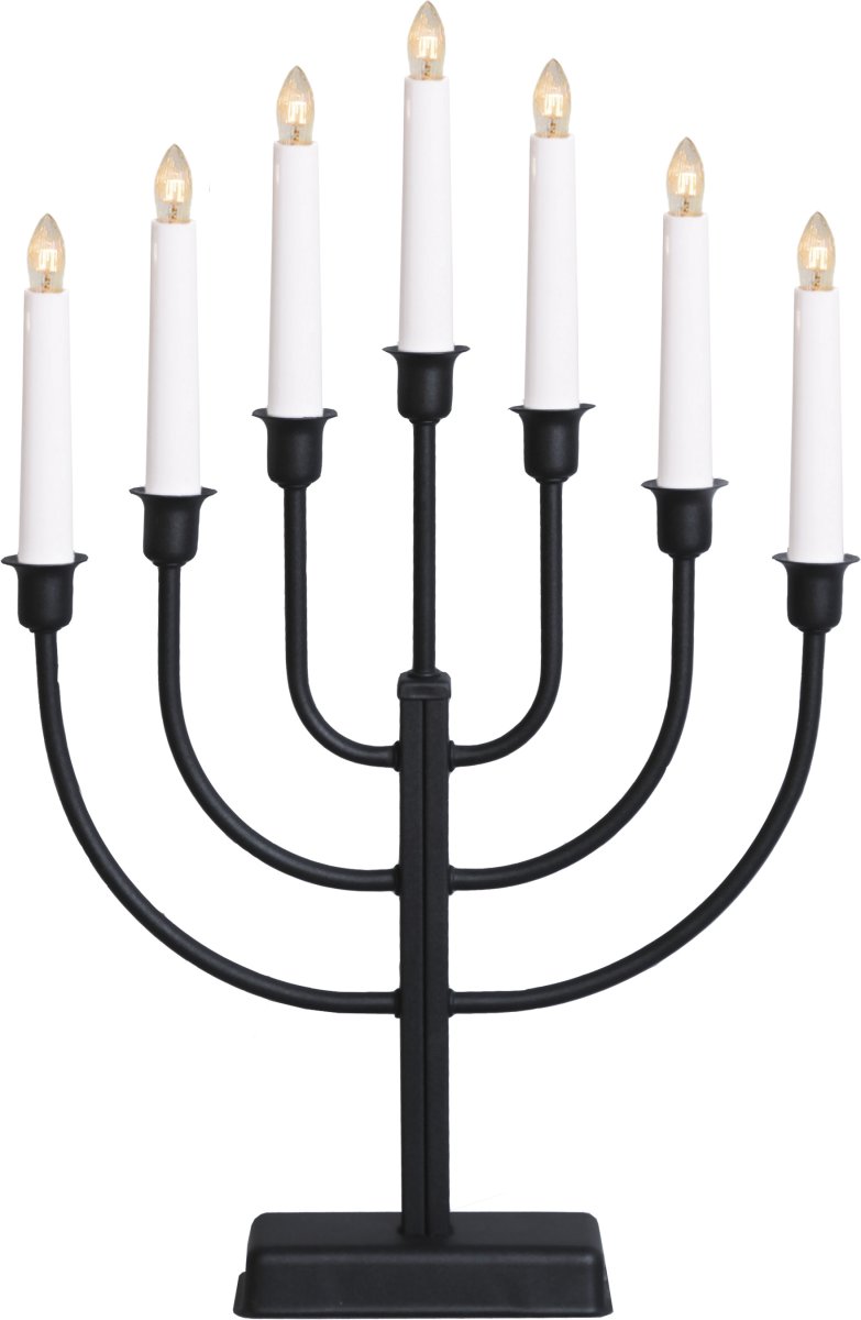 Kristina Schwarz Von Star Trading - Traditioneller, schlichter und sch&ouml;ner Kerzenst&auml;nder in Schwarz.