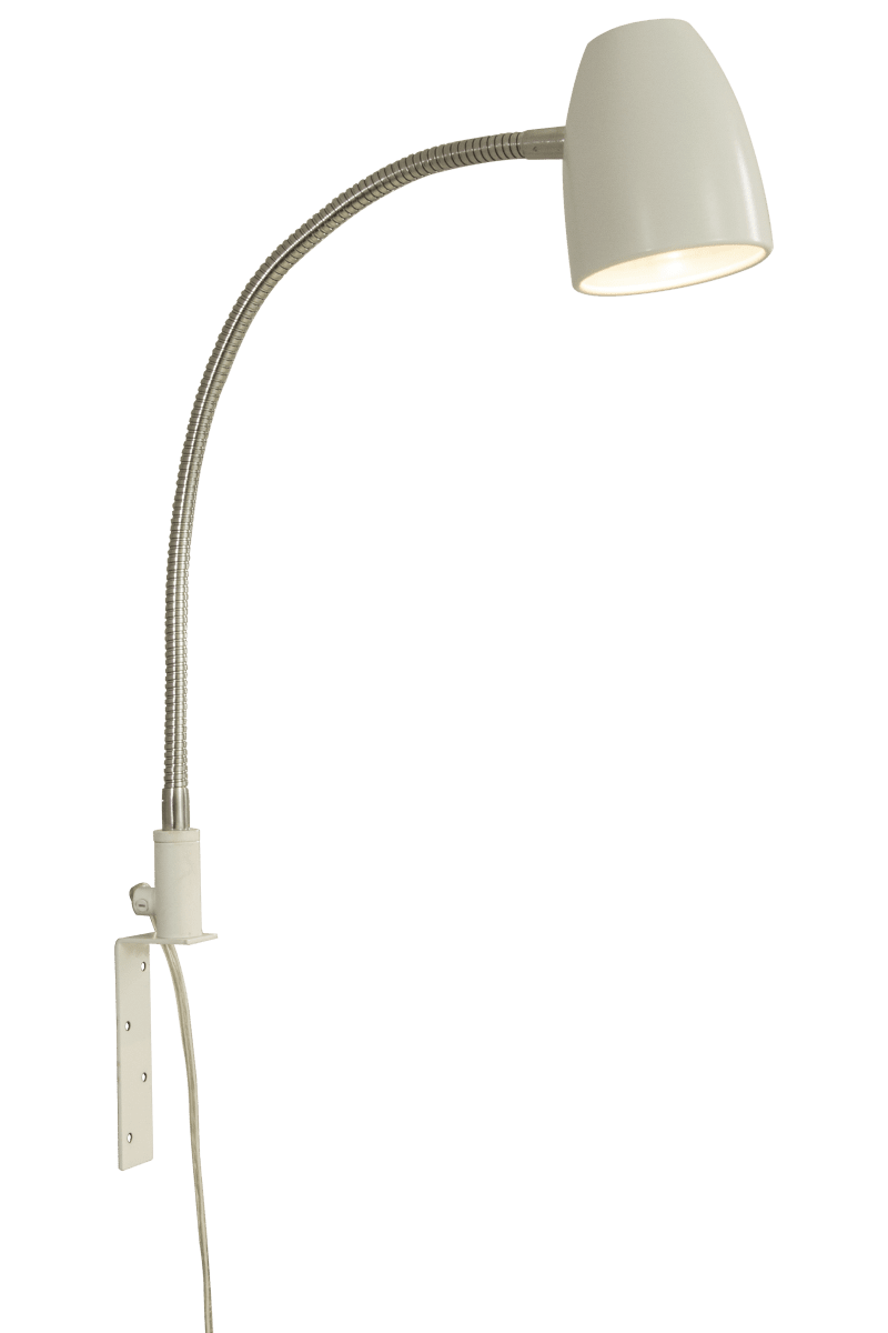 Sandnes Weiß leselampe Von Aneta Lighting - Sandnes l&auml;sst sich mit seinem Flexarm einfach in der Richtung verstellen.