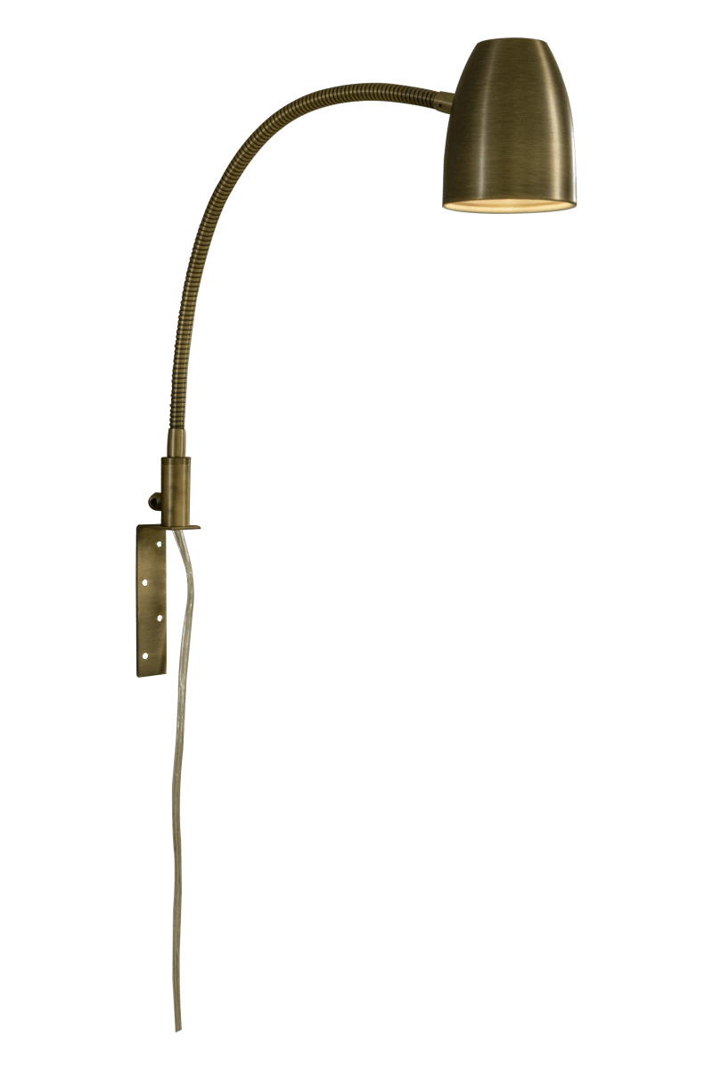 Sandnes Antiquität leselampe Von Aneta Lighting - Sandnes l&auml;sst sich mit seinem Flexarm einfach in der Richtung verstellen.