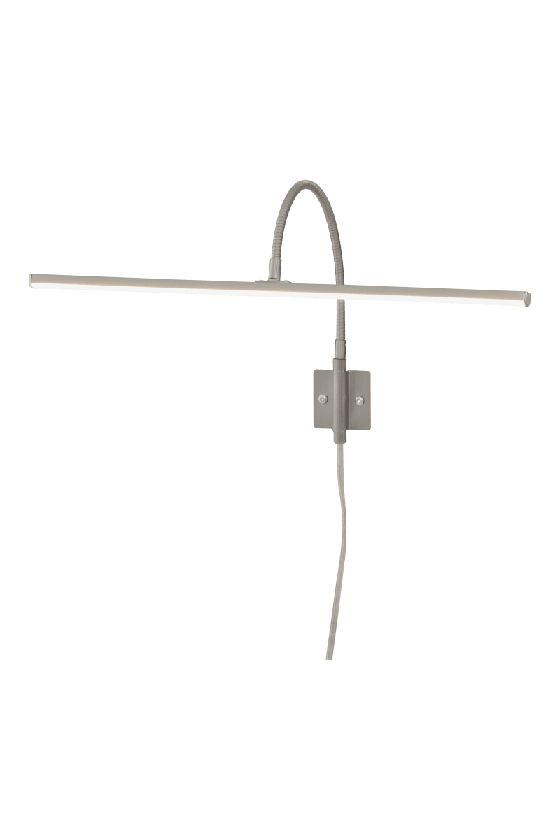 Miro 40cm Stahl Von Aneta Lighting - Miro ist die perfekte Akzent- und Bildbeleuchtung in matt gebürstetem Stahl.