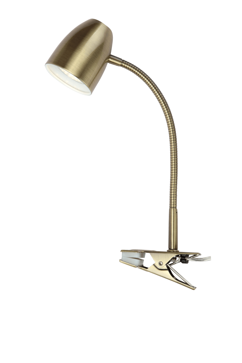 Sandnes Antiquität klemmlampe Von Aneta Lighting - Praktische Klemme f&uuml;r Kopfteil, Schreibtisch oder Regal.