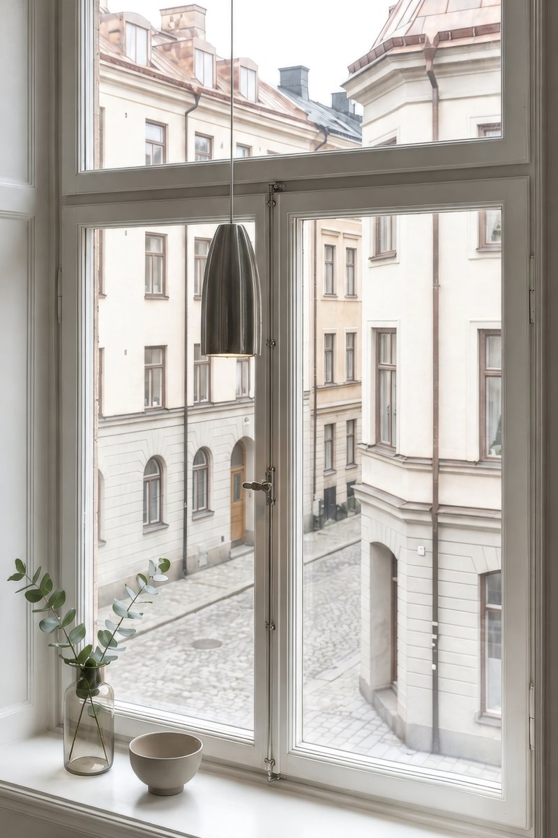 Clay Ø8 Grün fensterlampe Von Markslöjd - Die l&auml;ngliche Form und die dekorativ gerillte Oberfl&auml;che verleihen der Leuchte einen eleganten und lebendigen Ausdruck.