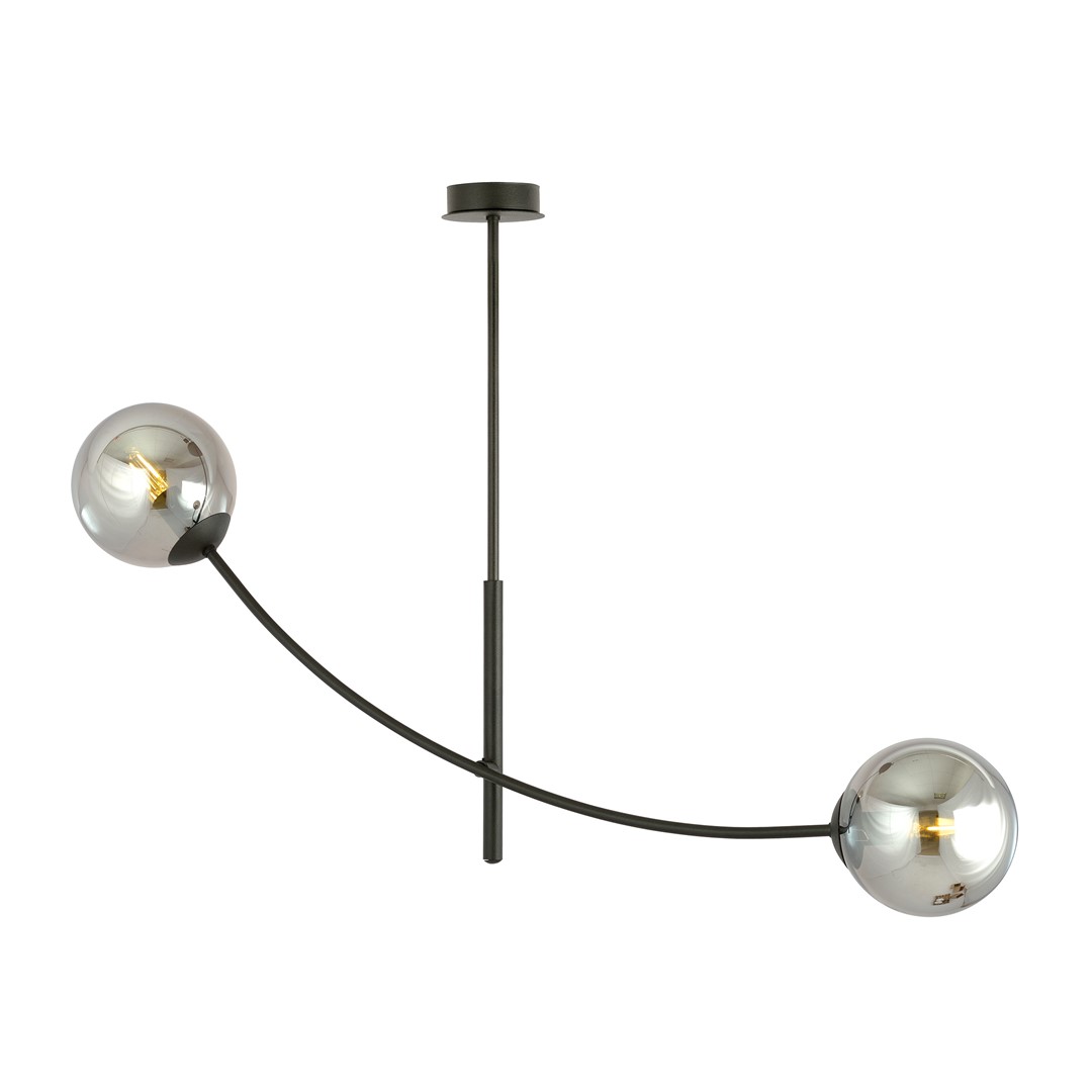 Hunter 83cm Schwarz/Rauchig hängelampe Von Emibig Lighting - Besonders gut macht sich die Lampe &uuml;ber einem Tisch oder einer K&uuml;chentheke, wo sie eine einzigartige und einladende Atmosph&auml;re schafft.