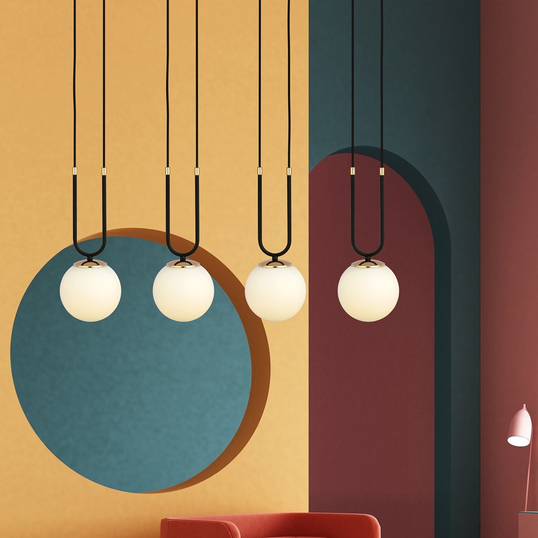 Glam 92cm Schwarz hängelampe Von Emibig Lighting - Sie verleihen dem Raum eine exklusive und stimmungsvolle Atmosph&auml;re und strahlen Eleganz und Raffinesse zugleich aus.