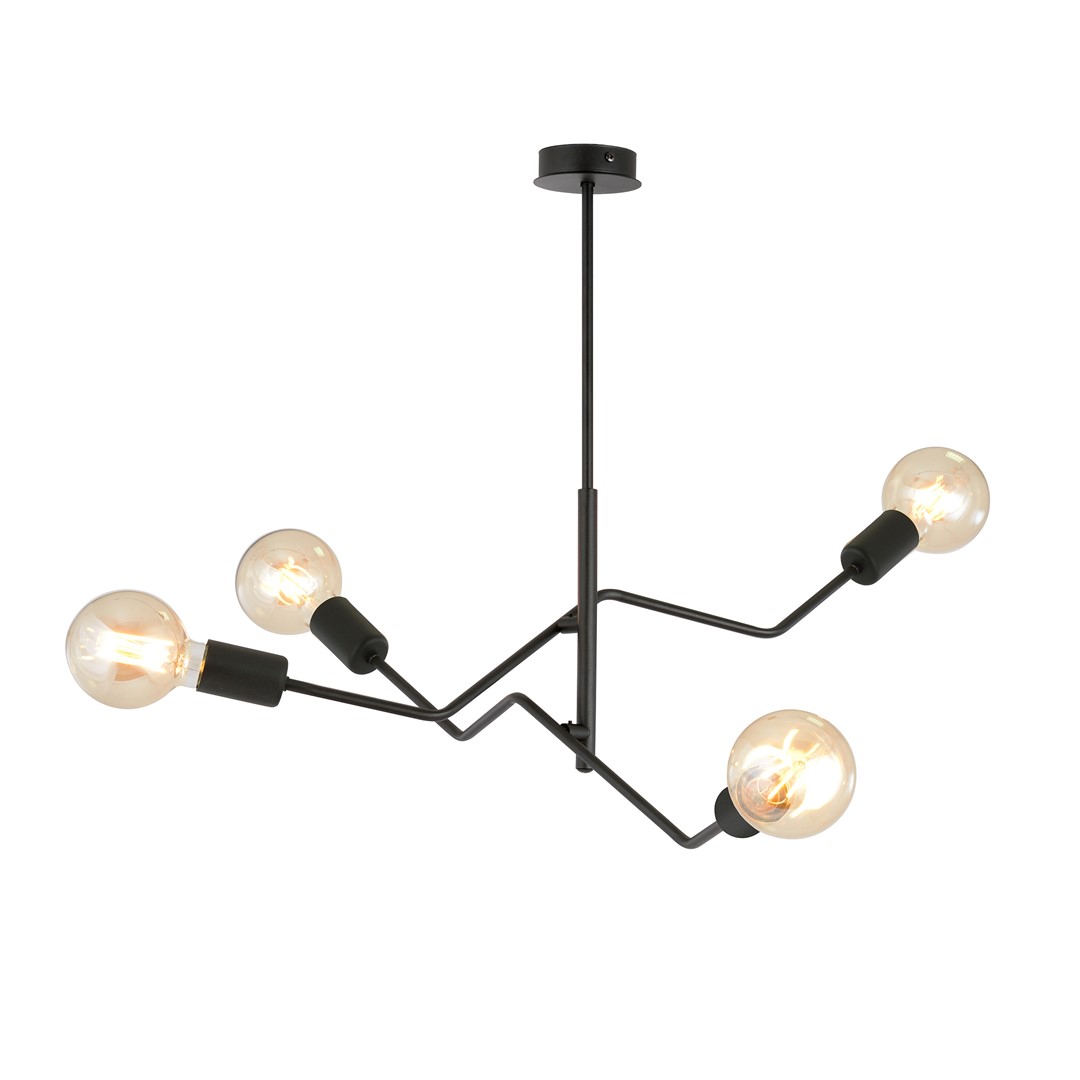Frix 66cm Schwarz hängelampe Von Emibig Lighting - Diese Deckenleuchte passt perfekt zum eleganten Trend und beeindruckt durch ihre einzigartige Form und ihr originelles Design.