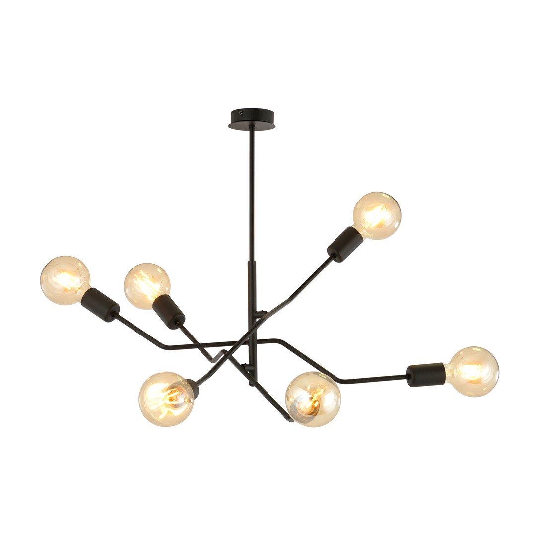 Frix Ø66 Schwarz hängelampe Von Emibig Lighting - Diese Deckenleuchte passt perfekt zum eleganten Trend und beeindruckt durch ihre einzigartige Form und ihr originelles Design.