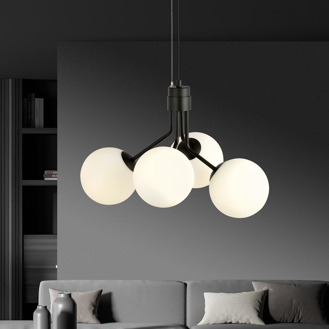 Nova Ø46 Weiß hängelampe Von Emibig Lighting - Nova ist eine Lampenserie, die sowohl in moderne als auch in traditionelle Innenr&auml;ume perfekt passt.