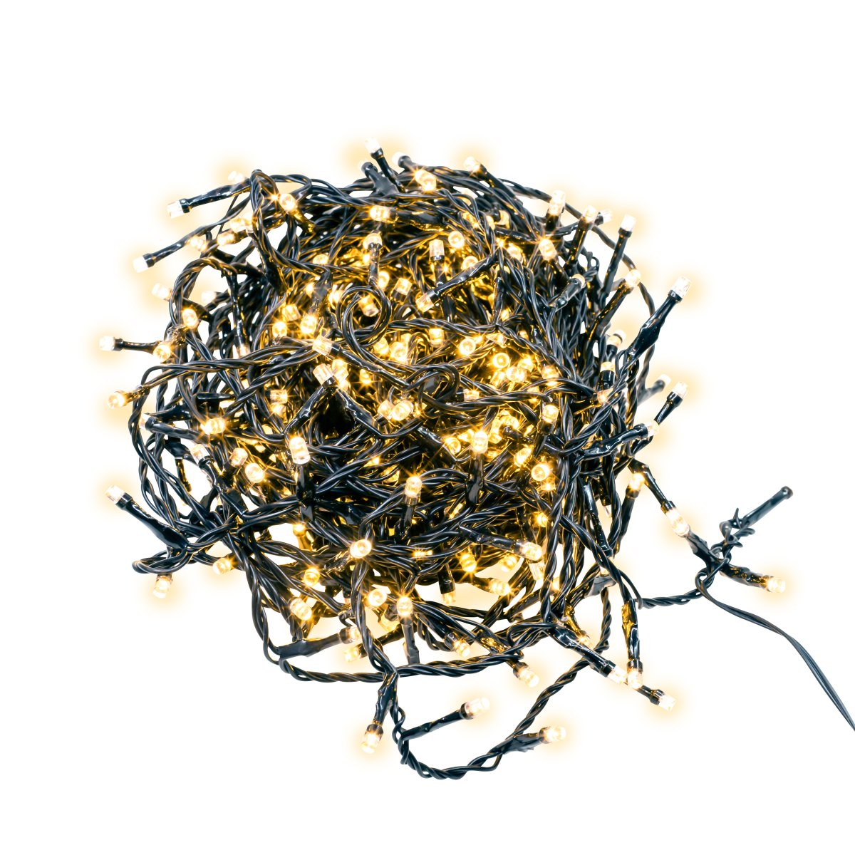 Lichterkette LED 18m Schwarz Von Pixie Design - Durch den integrierten 5-Stufen-Dimmer und die Smart-Timer-Funktion, die das Licht automatisch 8 Stunden ein- und 16 Stunden ausschaltet, l&auml;sst sich die Beleuchtung ganz einfach an Ihre Bed&uuml;rfnisse anpassen.