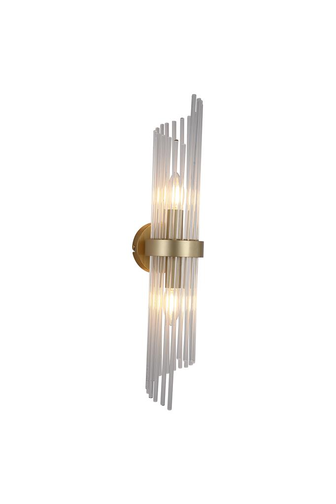 Lara 56cm Gold wandlampe Von Searchlight - Die Wandleuchte Lara ist ein elegantes und exklusives Interieur-Element, das Ihrem Zuhause einen Hauch von Luxus verleiht.