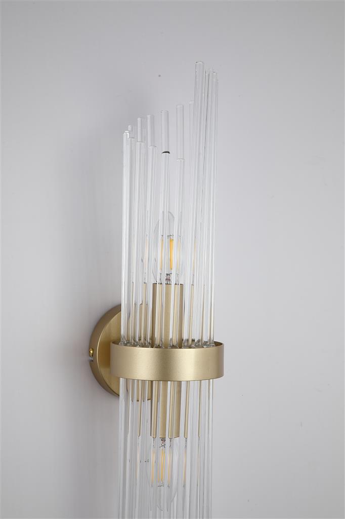 Lara 56cm Gold wandlampe Von Searchlight - Die Wandleuchte Lara ist ein elegantes und exklusives Interieur-Element, das Ihrem Zuhause einen Hauch von Luxus verleiht.