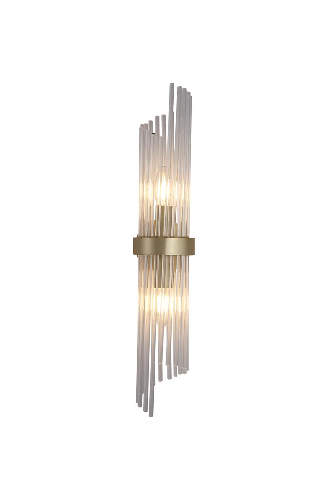 Lara 56cm Gold wandlampe Von Searchlight - Die Wandleuchte Lara ist ein elegantes und exklusives Interieur-Element, das Ihrem Zuhause einen Hauch von Luxus verleiht.