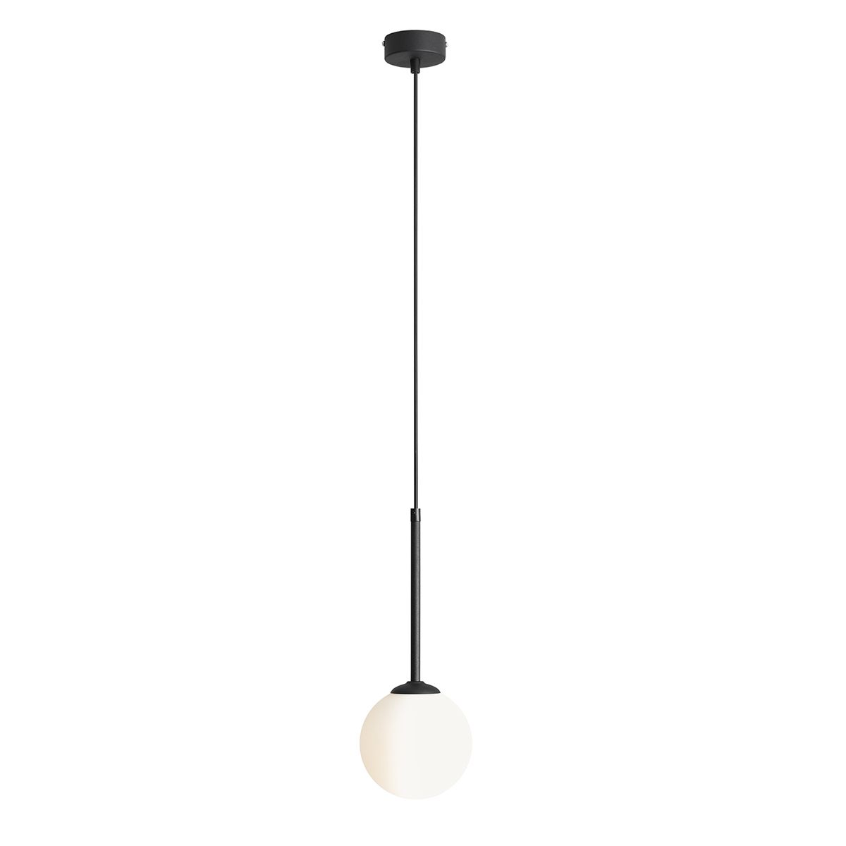 Bosso Ø14 Schwarz hängelampe Von Artera - Die Leuchte verbreitet ein sanftes und angenehmes Licht und eignet sich daher ideal für die Platzierung über dem Esstisch, im Flur oder Wohnzimmer.