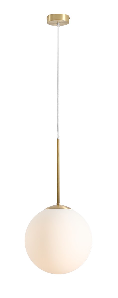 Bosso Ø30 Messing hängelampe Von Artera - Die Leuchte verbreitet ein sanftes und angenehmes Licht und eignet sich daher ideal f&uuml;r die Platzierung &uuml;ber dem Esstisch, im Flur oder Wohnzimmer.