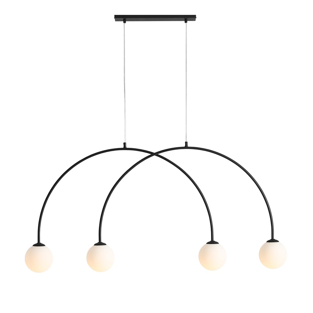 Lea 130cm Schwarz hängelampe Von Artera - Mit ihrer minimalistischen Ästhetik und den raffinierten Details ist diese Lampe eine stilvolle und funktionale Ergänzung für Ihr Interieur.
