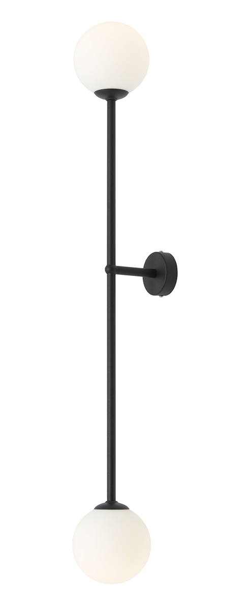 Aria 100cm Schwarz wandlampe Von Artera - Durch die dezente Metalloptik und die harmonischen Proportionen passt die Leuchte zu den meisten Einrichtungsstilen.