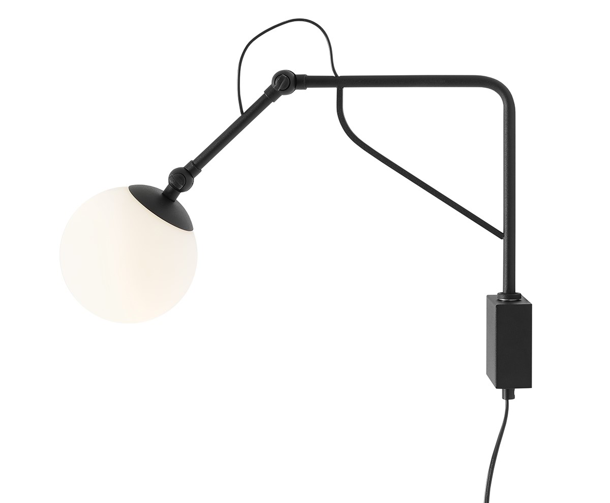 Soho 50cm Schwarz wandlampe Von Artera - Diese moderne Wandleuchte ist elegant und funktional zugleich und verfügt über einen verstellbaren Arm, mit dem sich das Licht ganz einfach dorthin richten lässt, wo es benötigt wird.
