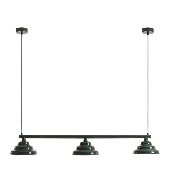 Wave 106cm Dunkelgrün hängelampe Von Artera - Wave ist eine moderne Pendelleuchte im Retro-Design und damit eine vielseitige Leuchte, die in jedes Zuhause passt.