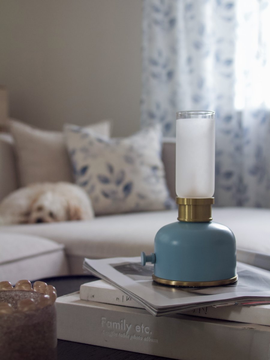 Frida 22cm Blau tragbare Von PR Home - Sie schafft eine warme und stimmungsvolle Atmosph&auml;re mit einer Farbtemperatur von ca.