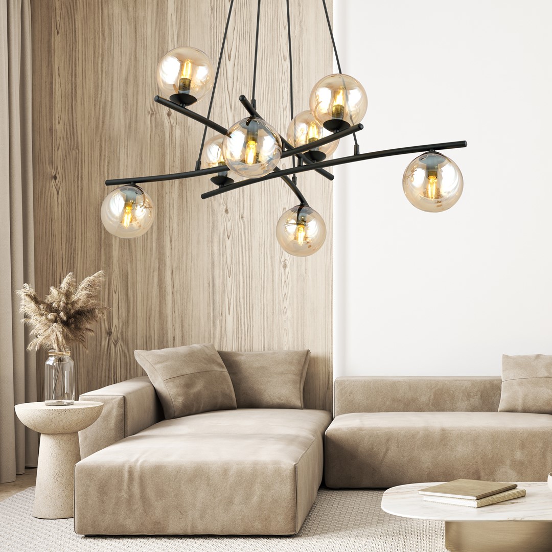 Essa Ø100 Bernstein hängelampe Von Emibig Lighting - Darüber hinaus ist die Serie sehr funktional und erhellt auch große Räume wunderschön.