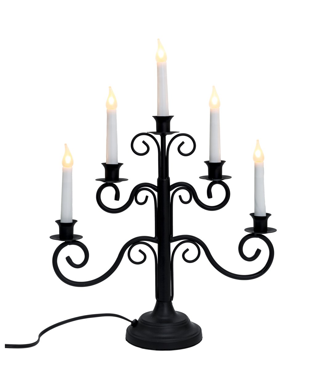 Hantverk 5 Schwarz Von Pixie Design - Zus&auml;tzlich ist der Kerzenst&auml;nder mit einem Timer ausgestattet und leuchtet 8 Stunden lang und ist 16 Stunden lang aus.