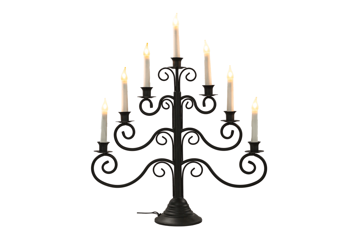 Hantverk 7 Schwarz Von Pixie Design - Zus&auml;tzlich ist der Kerzenst&auml;nder mit einem Timer ausgestattet und leuchtet 8 Stunden lang und ist 16 Stunden lang aus.