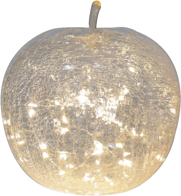 Zoombild von Äpple 22cm Transparent tischlampe Von Pixie Design - Ausgestattet mit einem Timer und einem praktischen 5-stufigen Dimmer zur individuellen Lichtanpassung eignet sie sich perfekt sowohl f&uuml;r die Arbeitsbeleuchtung als auch f&uuml;r gem&uuml;tliche Abende.