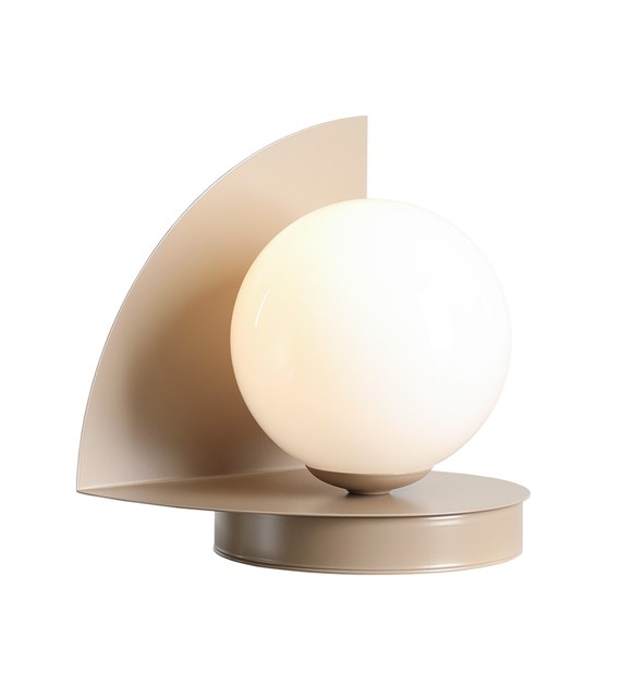 Loop 20cm Beige tischlampe Von Artera - Empfehlenswert ist die Platzierung auf dem Schreibtisch oder im Fenster, wodurch er nicht nur für gemütliche Beleuchtung sorgt, sondern auch ein stilvolles Einrichtungsdetail darstellt.