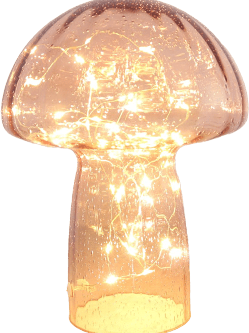 Svamp 23cm Hellrosa tischlampe Von Pixie Design - Ausgestattet mit einem Timer und einem praktischen 5-stufigen Dimmer zur individuellen Lichtanpassung eignet sie sich perfekt sowohl f&uuml;r die Arbeitsbeleuchtung als auch f&uuml;r gem&uuml;tliche Abende.
