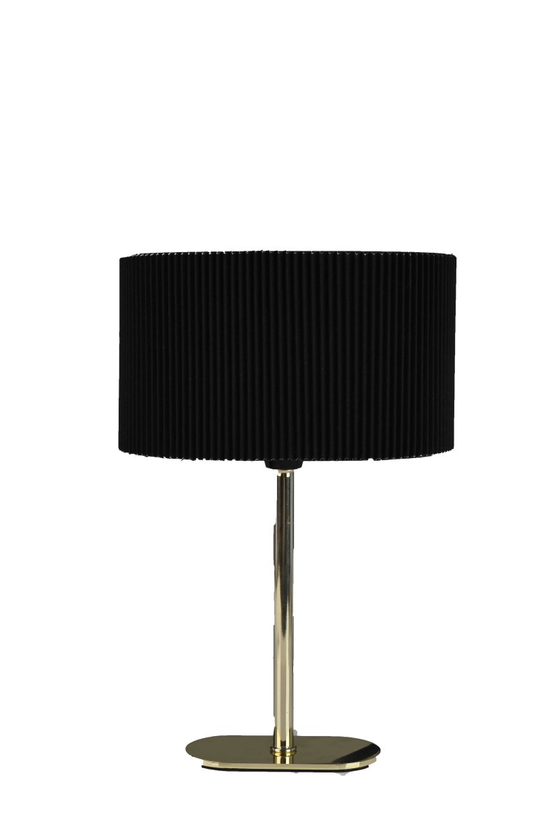 Ove 28cm Gold tischlampe Von Pixie Design - Lieferung mit 2 m langem schwarzen Kabel mit Netzschalter und Wandstecker.