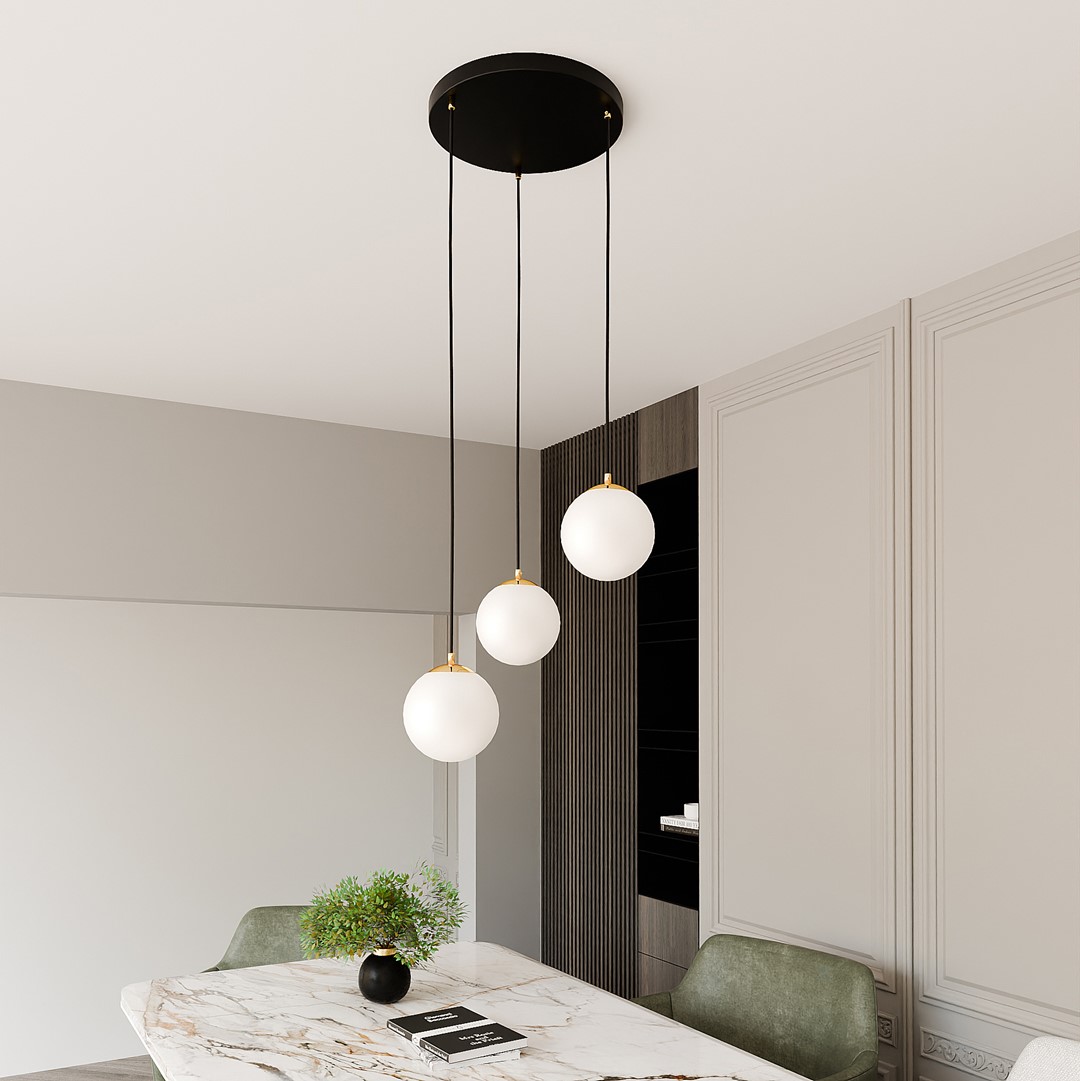 Royal Ø40 Schwarz hängelampe Von Emibig Lighting - Royal ist eine Serie minimalistischer Deckenlampen, die perfekt in moderne H&auml;user passen.