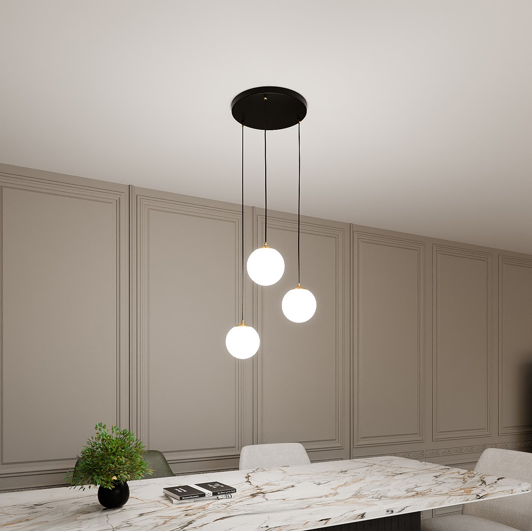 Royal Ø40 Schwarz hängelampe Von Emibig Lighting - Royal ist eine Serie minimalistischer Deckenlampen, die perfekt in moderne H&auml;user passen.