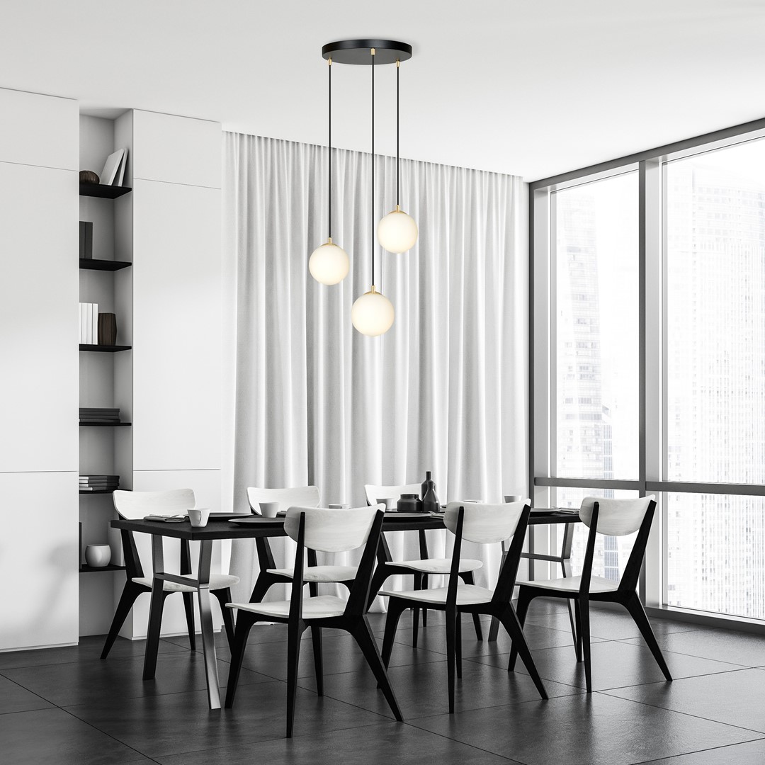 Royal Ø40 Schwarz hängelampe Von Emibig Lighting - Royal ist eine Serie minimalistischer Deckenlampen, die perfekt in moderne H&auml;user passen.