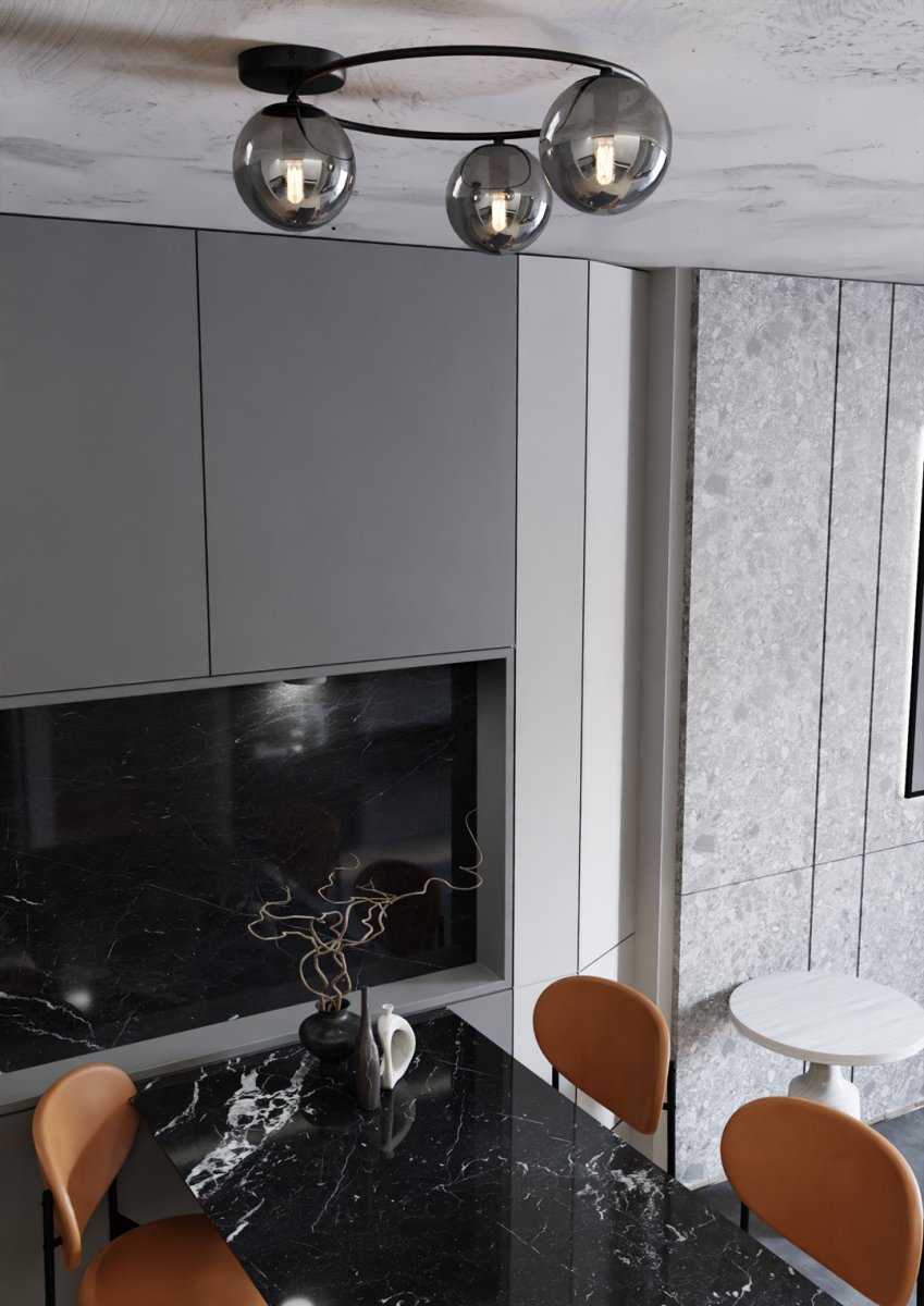 Sopra Ø47 Rauchfarben deckenleuchte Von Emibig Lighting - Sopra wird aus Materialien h&ouml;chster Qualit&auml;t hergestellt und bietet nicht nur einen &auml;sthetischen Ausdruck, sondern auch Haltbarkeit und Stabilit&auml;t.