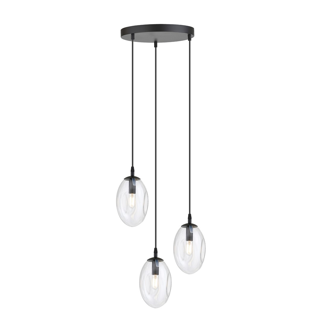 Astral Ø40 Transparent hängelampe Von Emibig Lighting - Die transparenten Glaskuppeln der Pendelleuchten sorgen für ein angenehmes und einladendes Licht im Raum.