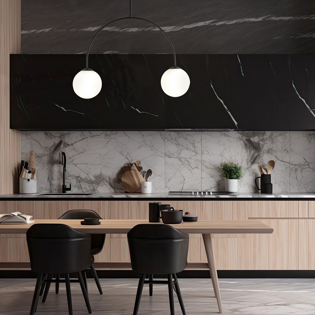 Archi 50cm Schwarz deckenleuchte Von Emibig Lighting - Die einzigartige halbrunde Biegung verleiht der Lampe einen besonderen Charakter &ndash; und beh&auml;lt dabei seine Eleganz und Einfachheit.