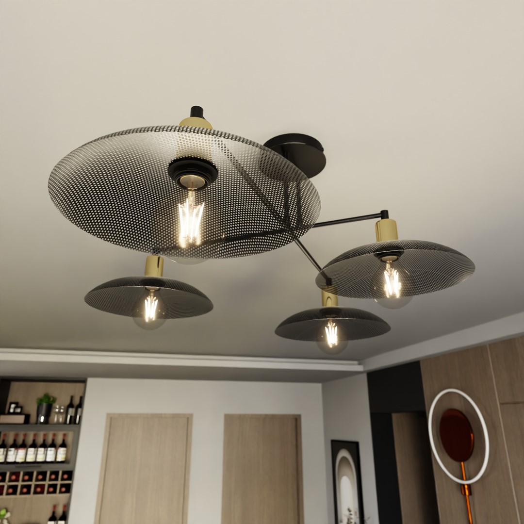 Spirit 100cm Schwarz deckenleuchte Von Emibig Lighting - Spirit erhellt nicht nur den Raum &ndash; es passt auch zum Stil.
