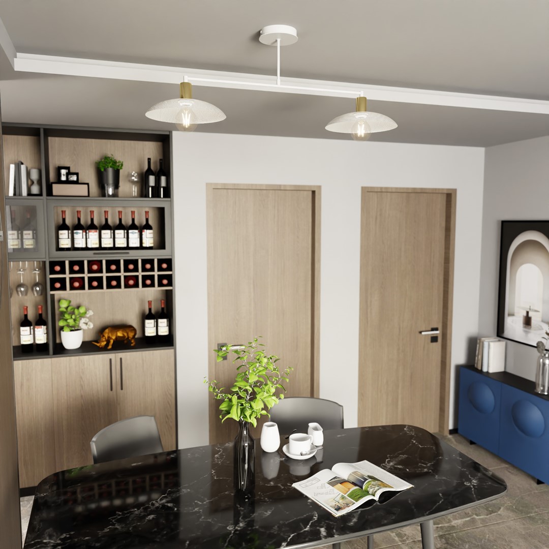 Spirit 100cm Weiß deckenleuchte Von Emibig Lighting - Spirit erhellt nicht nur den Raum &ndash; es passt auch zum Stil.