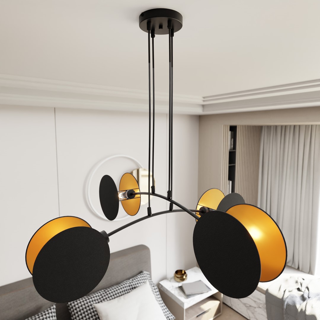 Motif 82cm Schwarz hängelampe Von Emibig Lighting - Durch die Kombination moderner Form und Funktion dienen die Lampen nicht nur als Beleuchtung &ndash; sondern auch als ausdrucksstarkes Gestaltungselement.
