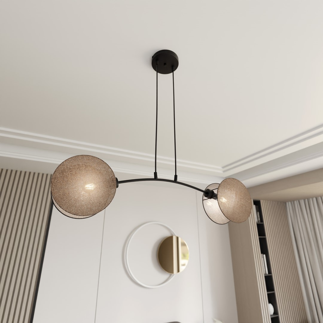 Motif 82cm Natur hängelampe Von Emibig Lighting - Durch die Kombination moderner Form und Funktion dienen die Lampen nicht nur als Beleuchtung &ndash; sondern auch als ausdrucksstarkes Gestaltungselement.