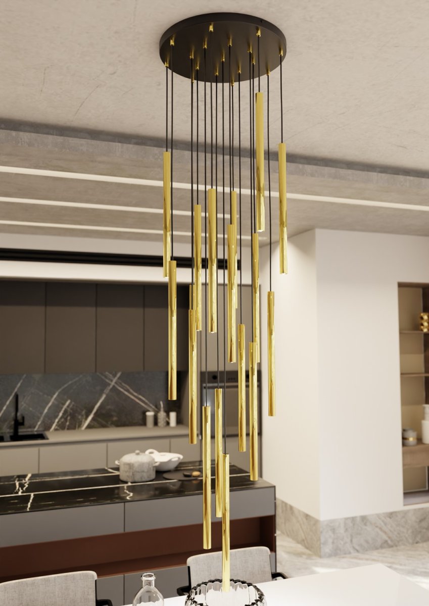 Selter Ø45 Gold hängelampe Von Emibig Lighting - Die Selter-Serie ist eine ausgezeichnete Wahl f&uuml;r alle, die ihrem Zuhause anspruchsvollen Charme und subtilen Glamour verleihen m&ouml;chten.