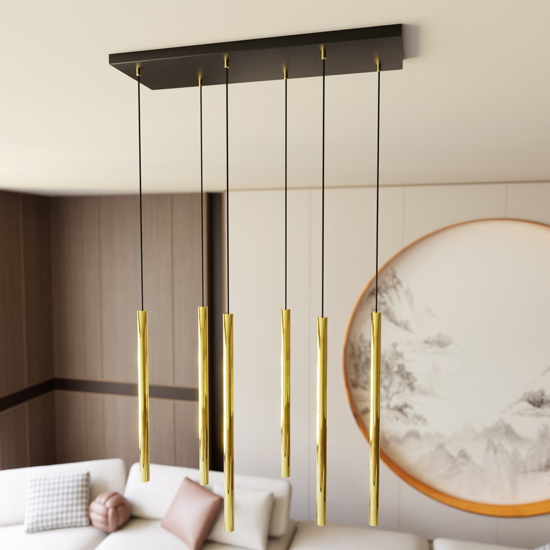 Selter 70cm Gold hängelampe Von Emibig Lighting - Die Selter-Serie ist eine ausgezeichnete Wahl f&uuml;r alle, die ihrem Zuhause anspruchsvollen Charme und subtilen Glamour verleihen m&ouml;chten.