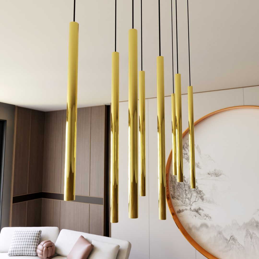 Selter 90cm Gold hängelampe Von Emibig Lighting - Die Selter-Serie ist eine ausgezeichnete Wahl f&uuml;r alle, die ihrem Zuhause anspruchsvollen Charme und subtilen Glamour verleihen m&ouml;chten.
