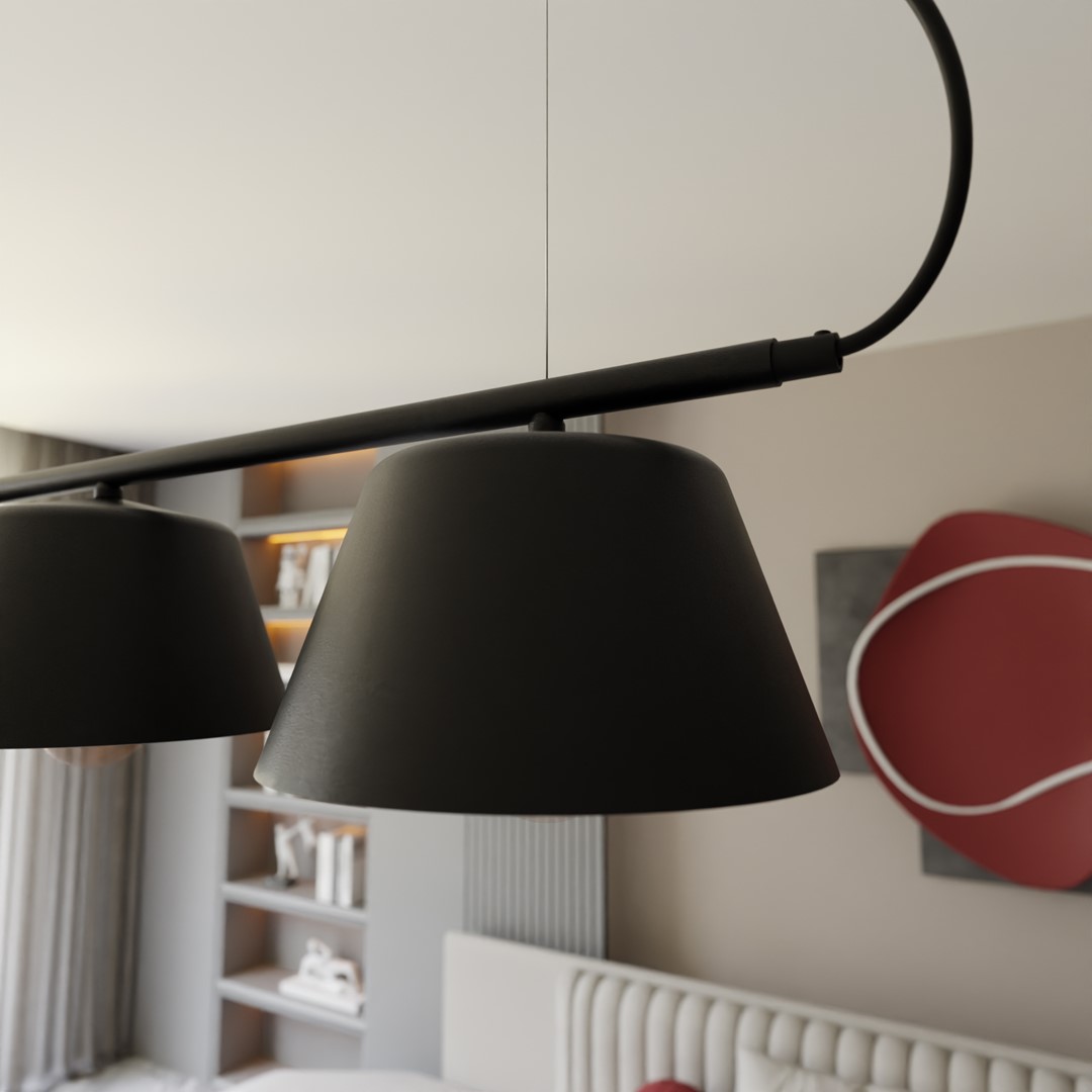 Gelato 82cm Schwarz hängelampe Von Emibig Lighting - Gelato ist eine Beleuchtung, die pers&ouml;nlichen Stil zum Ausdruck bringt und jeden Raum erg&auml;nzt.