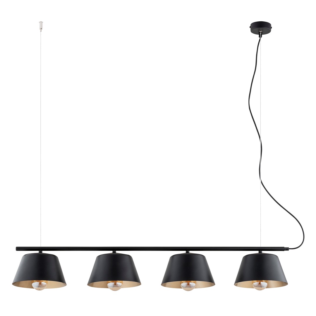 Gelato 100cm Schwarz hängelampe Von Emibig Lighting - Gelato ist eine Beleuchtung, die pers&ouml;nlichen Stil zum Ausdruck bringt und jeden Raum erg&auml;nzt.