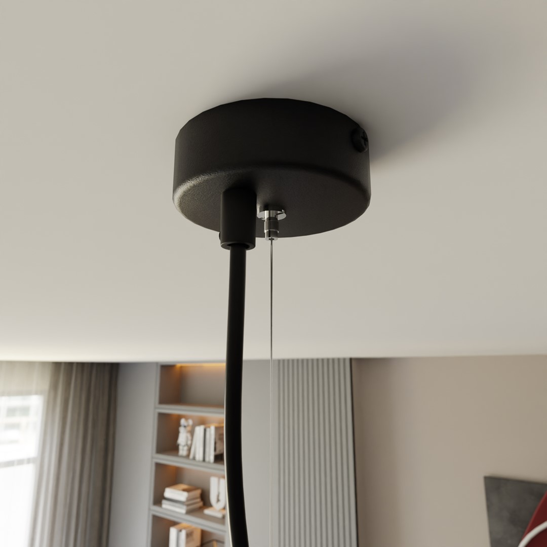 Gelato 100cm Schwarz hängelampe Von Emibig Lighting - Gelato ist eine Beleuchtung, die pers&ouml;nlichen Stil zum Ausdruck bringt und jeden Raum erg&auml;nzt.