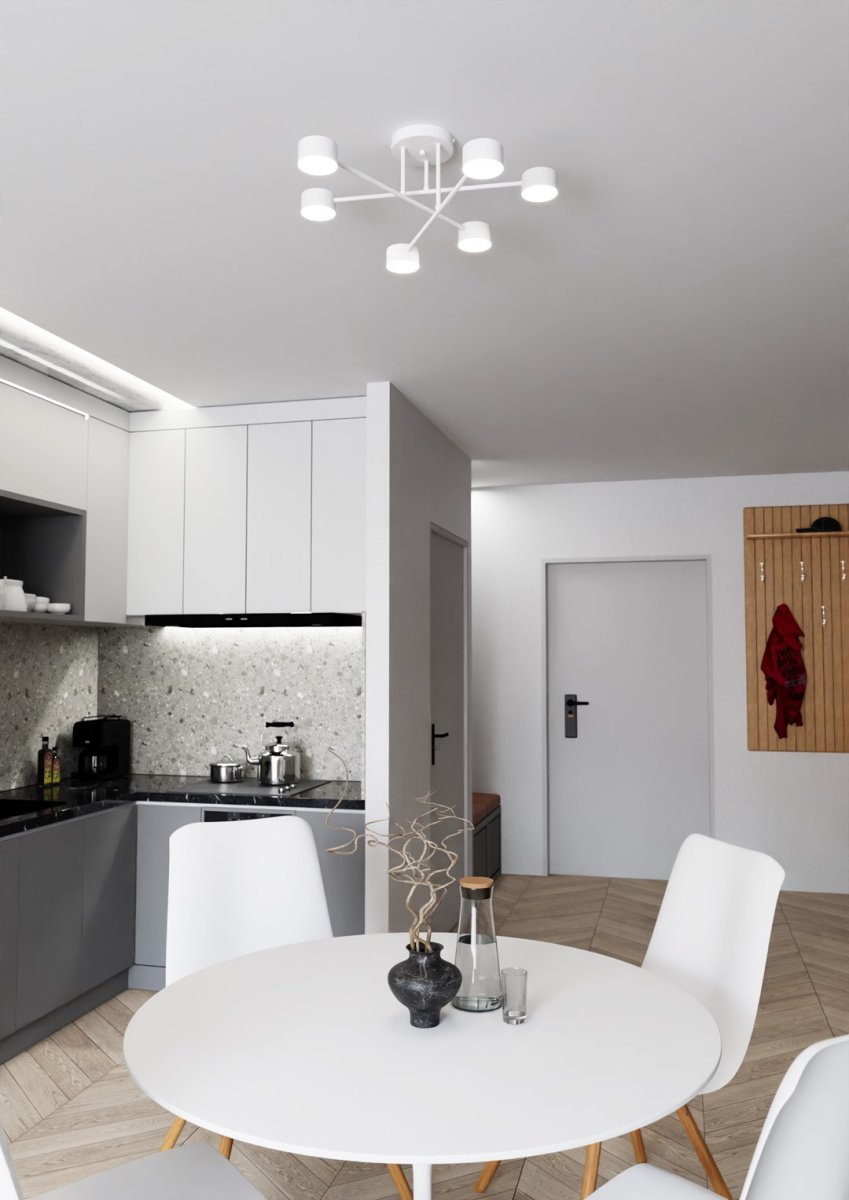 Halo Ø60 Weiß deckenleuchte Von Emibig Lighting - Halo &ndash; Diese au&szlig;ergew&ouml;hnliche Beleuchtung hat ein modernes und minimalistisches Design.